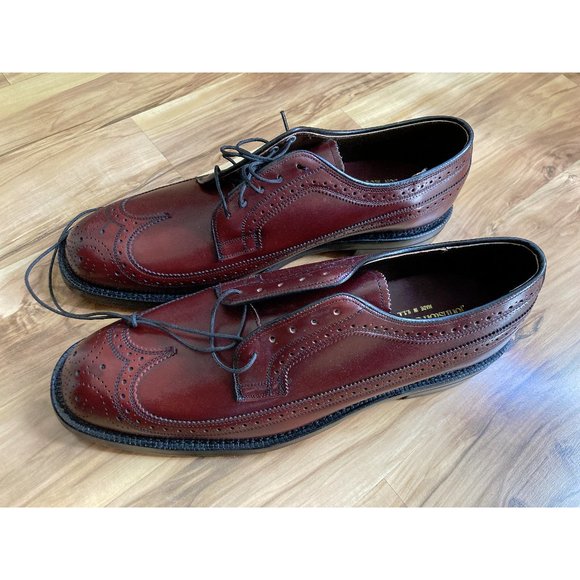 Johnston & Murphy Custom Made Cordovan Longwing Gunboats 10.5C Made in USA - Picture 1 of 4